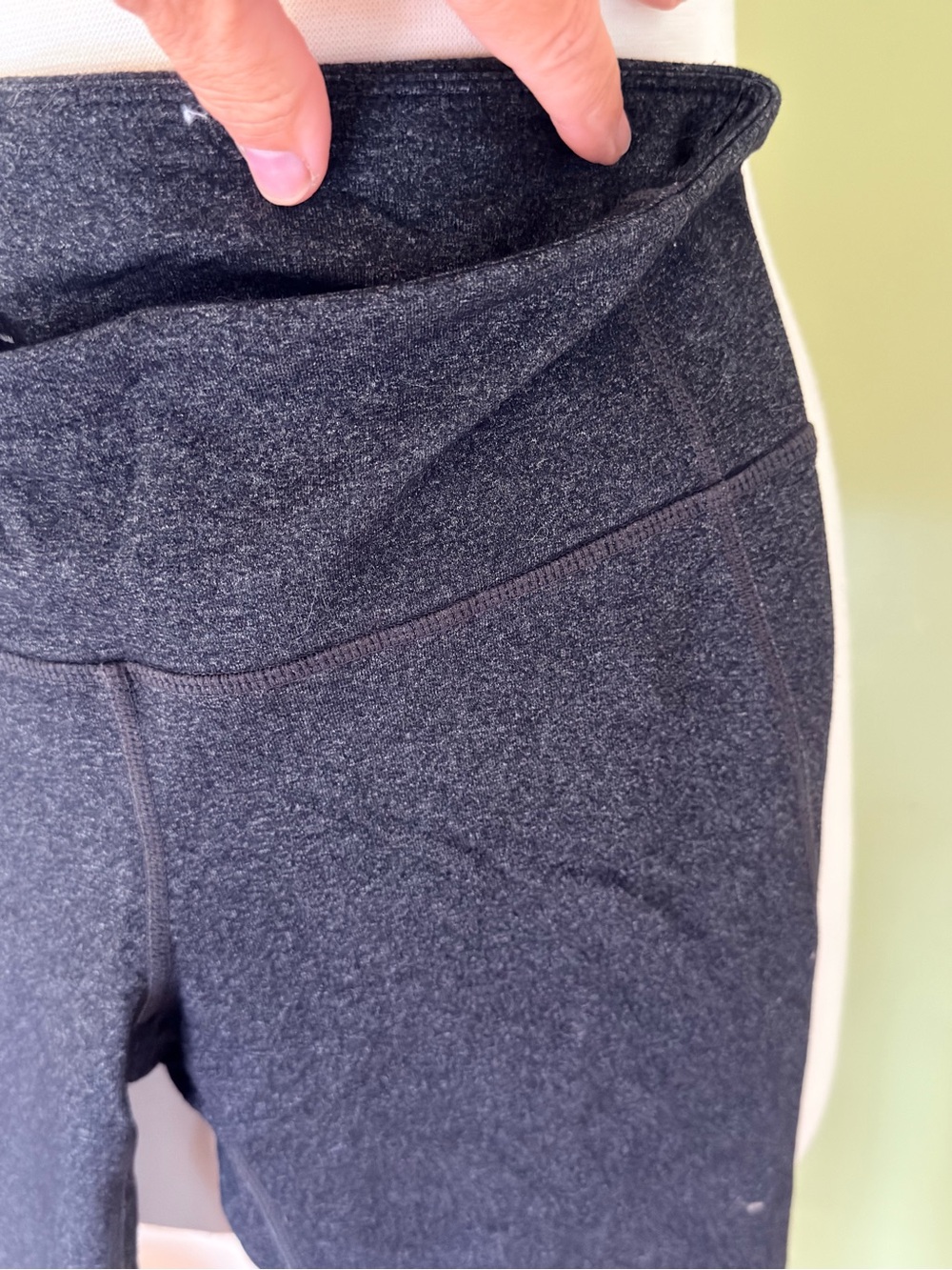 GAP Dark Charcoal Heather High-Waist Leggings